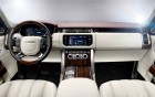 Range Rover Vogue with driver, wheel and interior