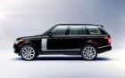 Range Rover Vogue with driver, profil view